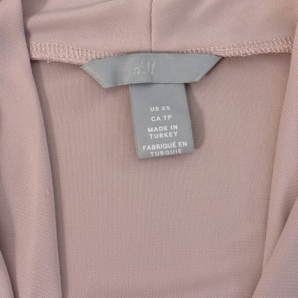 H&M | Soft Pink Sleeveless Wrap Top | XS Extra Small - Picture 5 of 6